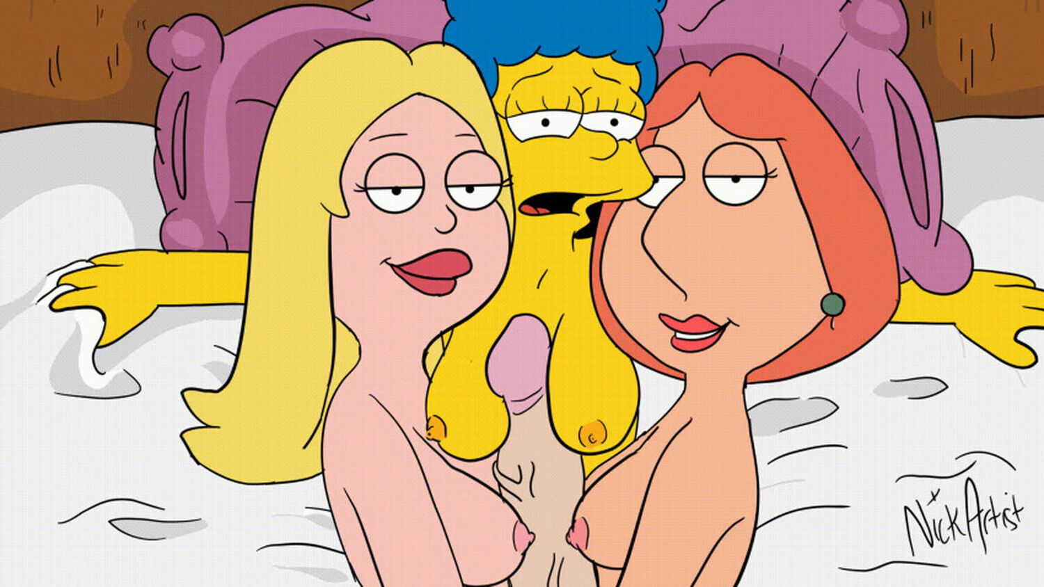 Marge Simpson and Lois Griffin Milf Toons Gif