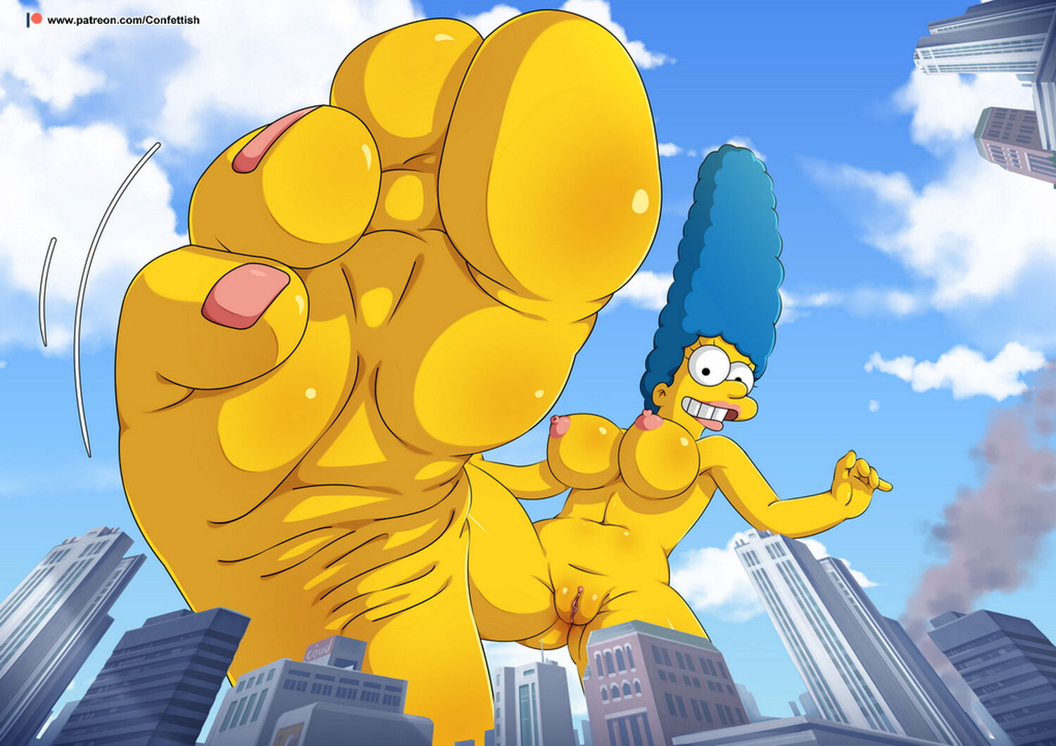 Marge Simpson Hot Mom Cartoon